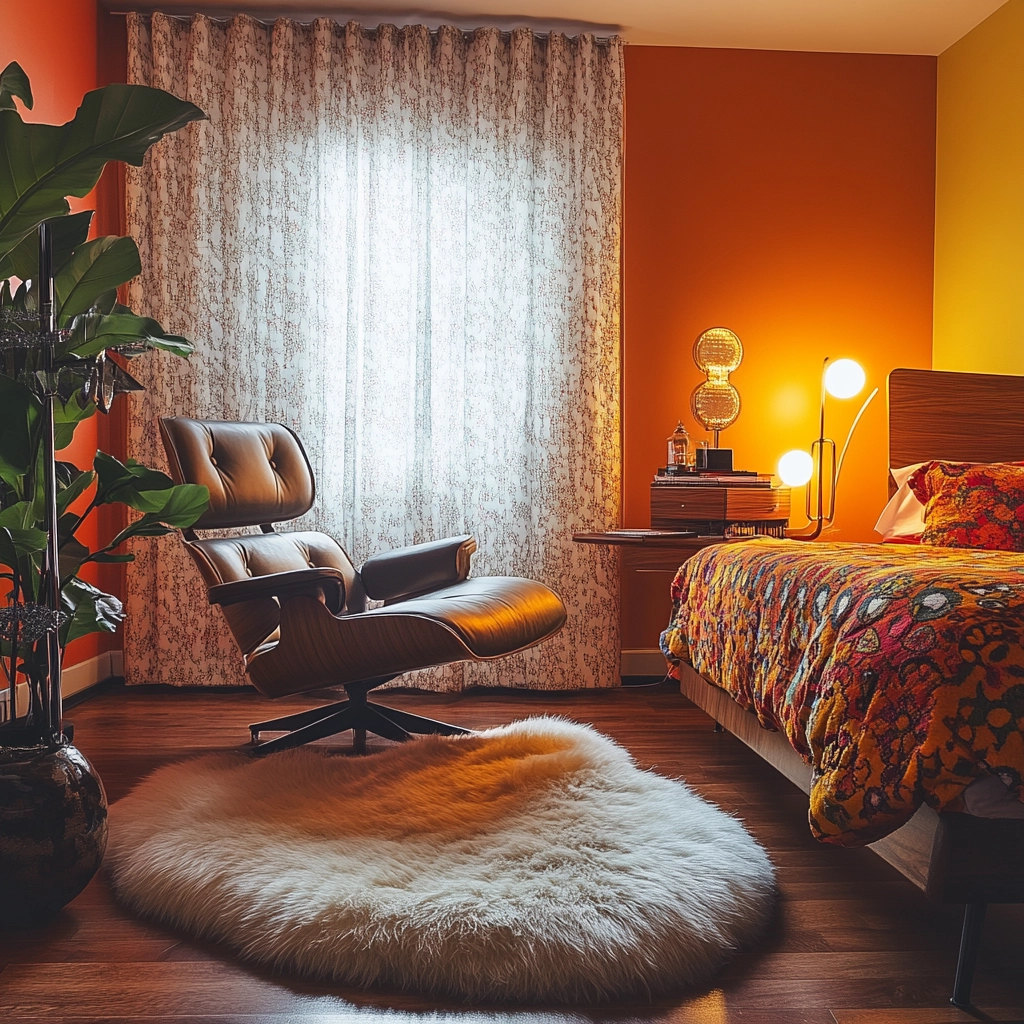 sheepskin rug bedroom 69