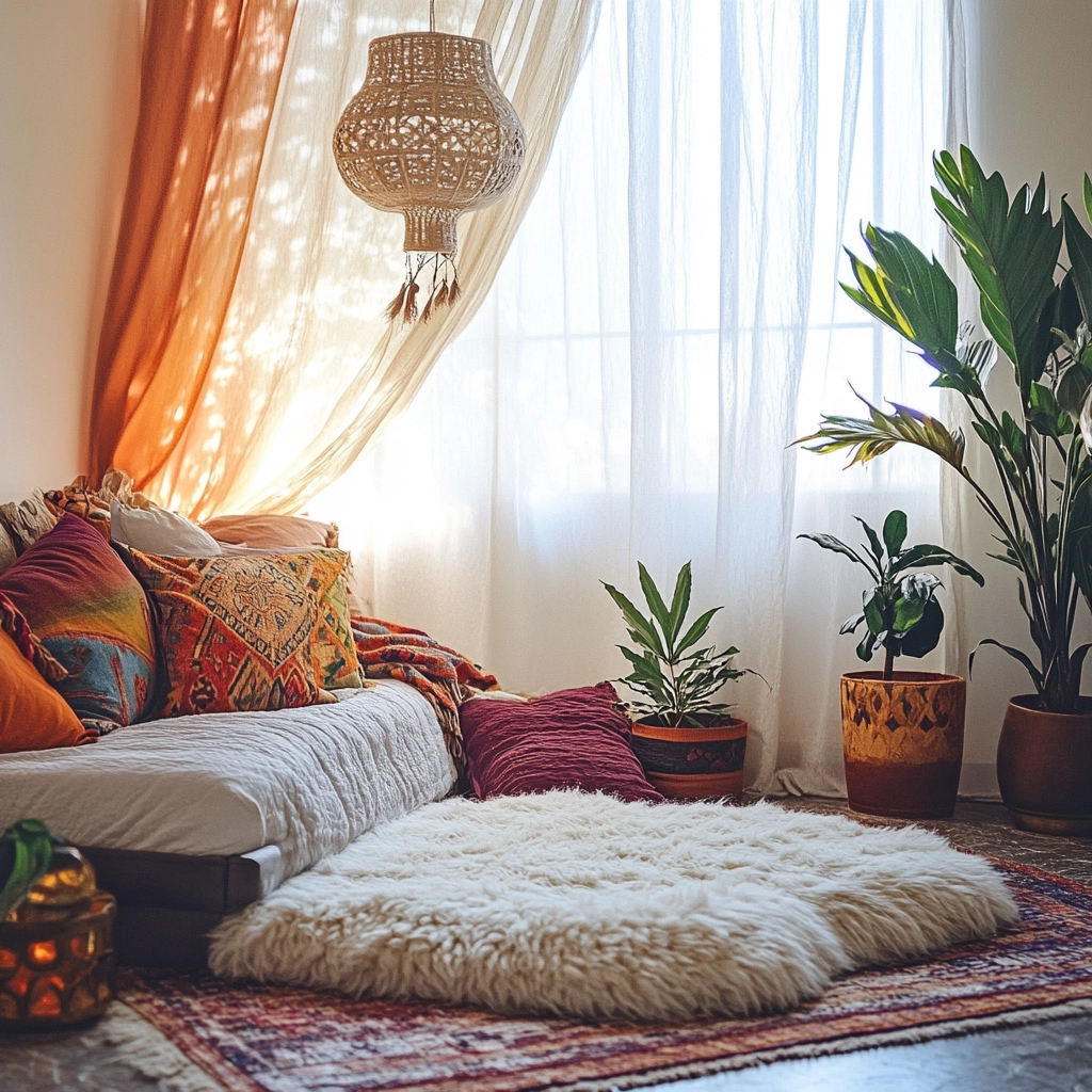 sheepskin rug bedroom 7