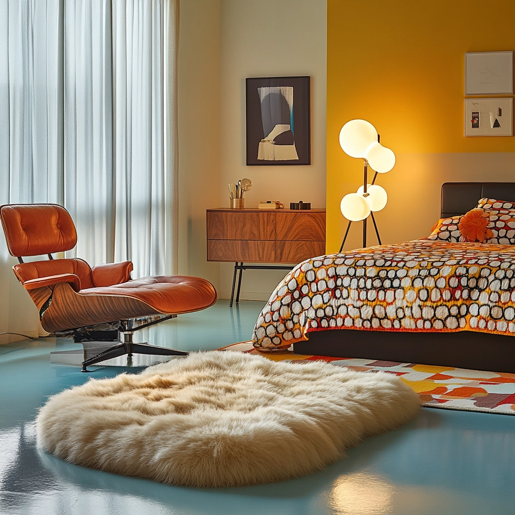 sheepskin rug bedroom 71