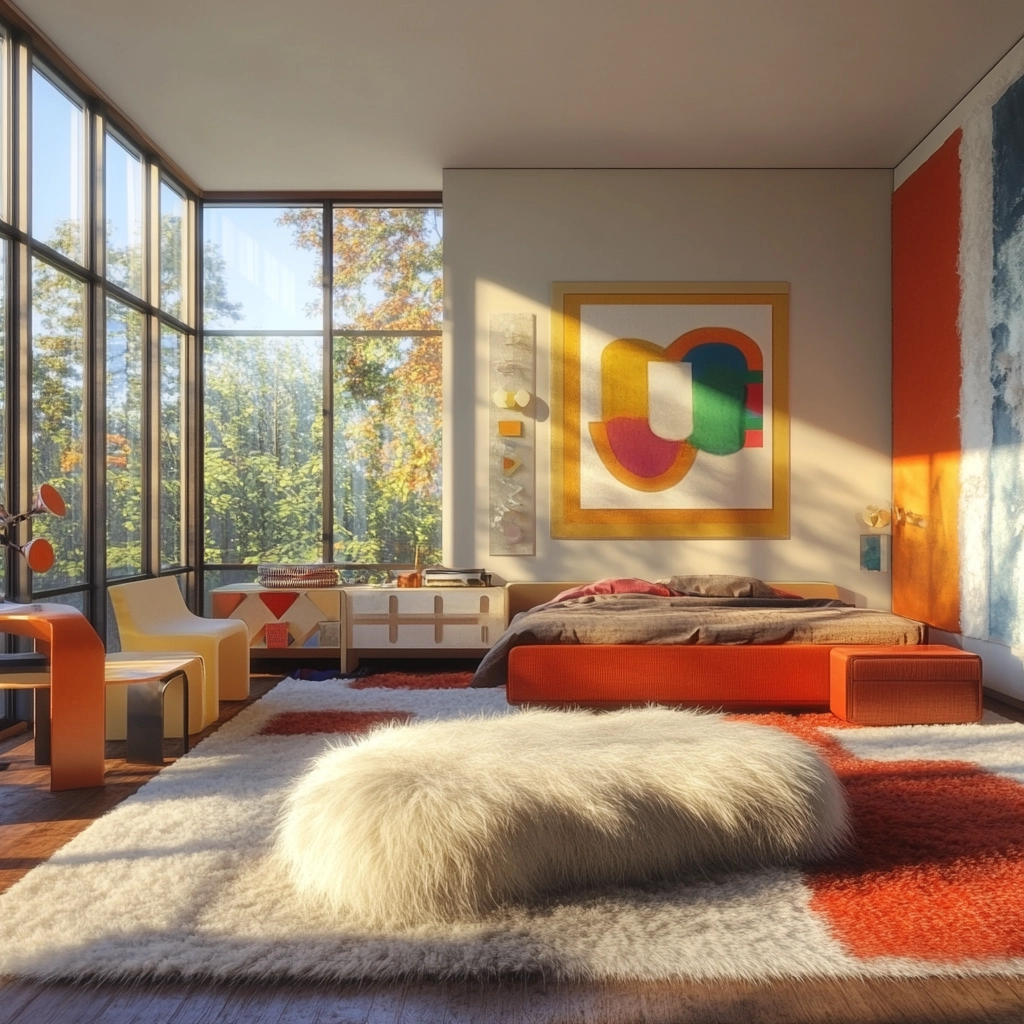 sheepskin rug bedroom 75