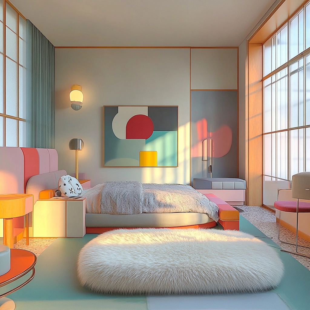 sheepskin rug bedroom 76