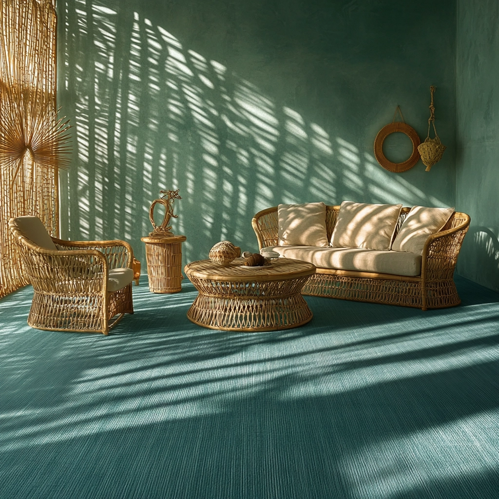 teal carpet living room 14