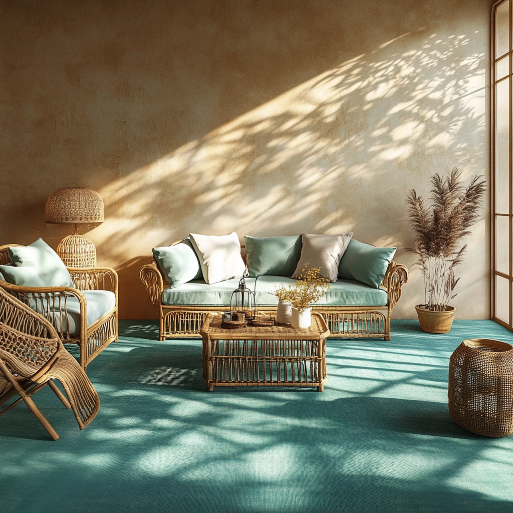 teal carpet living room 15