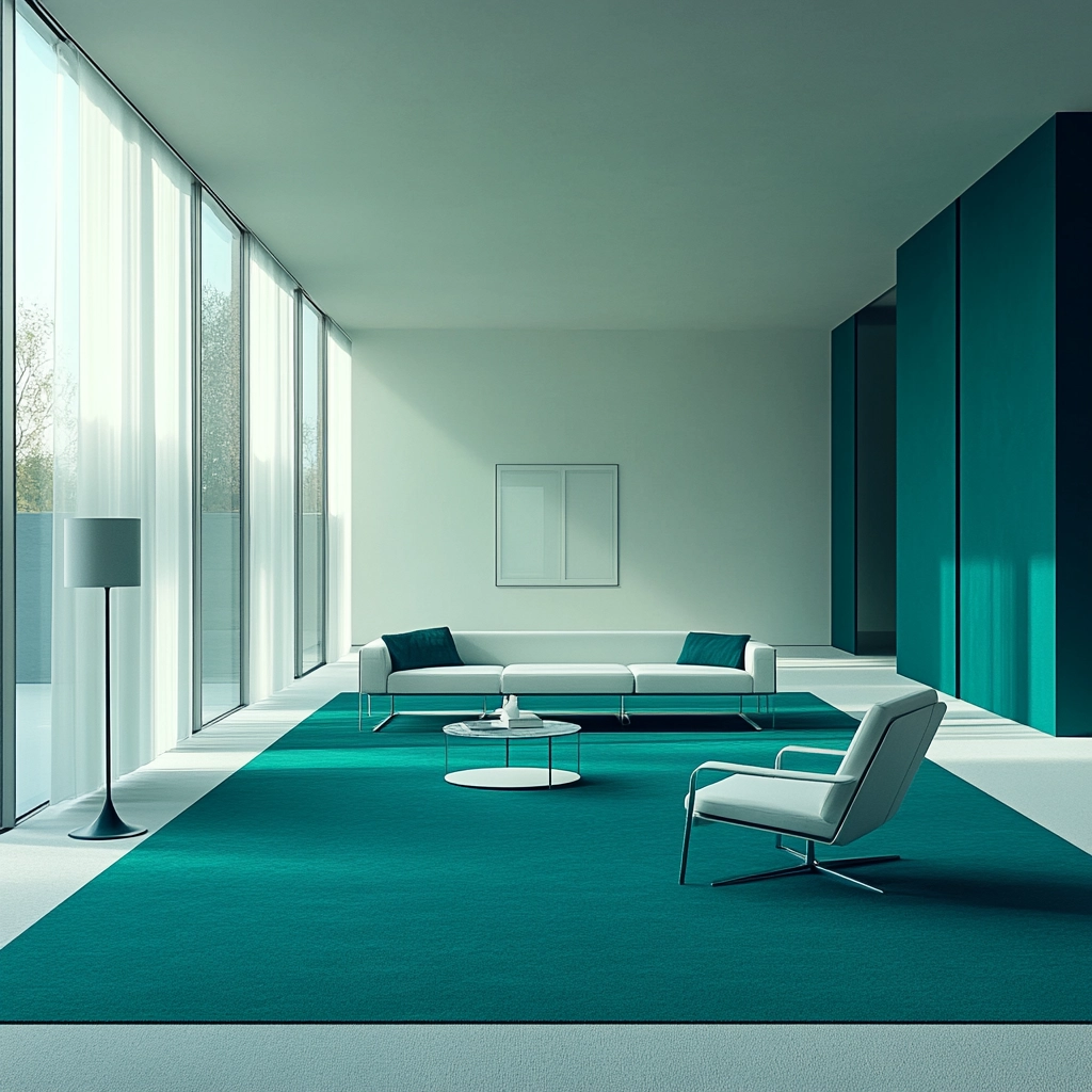 teal carpet living room 21