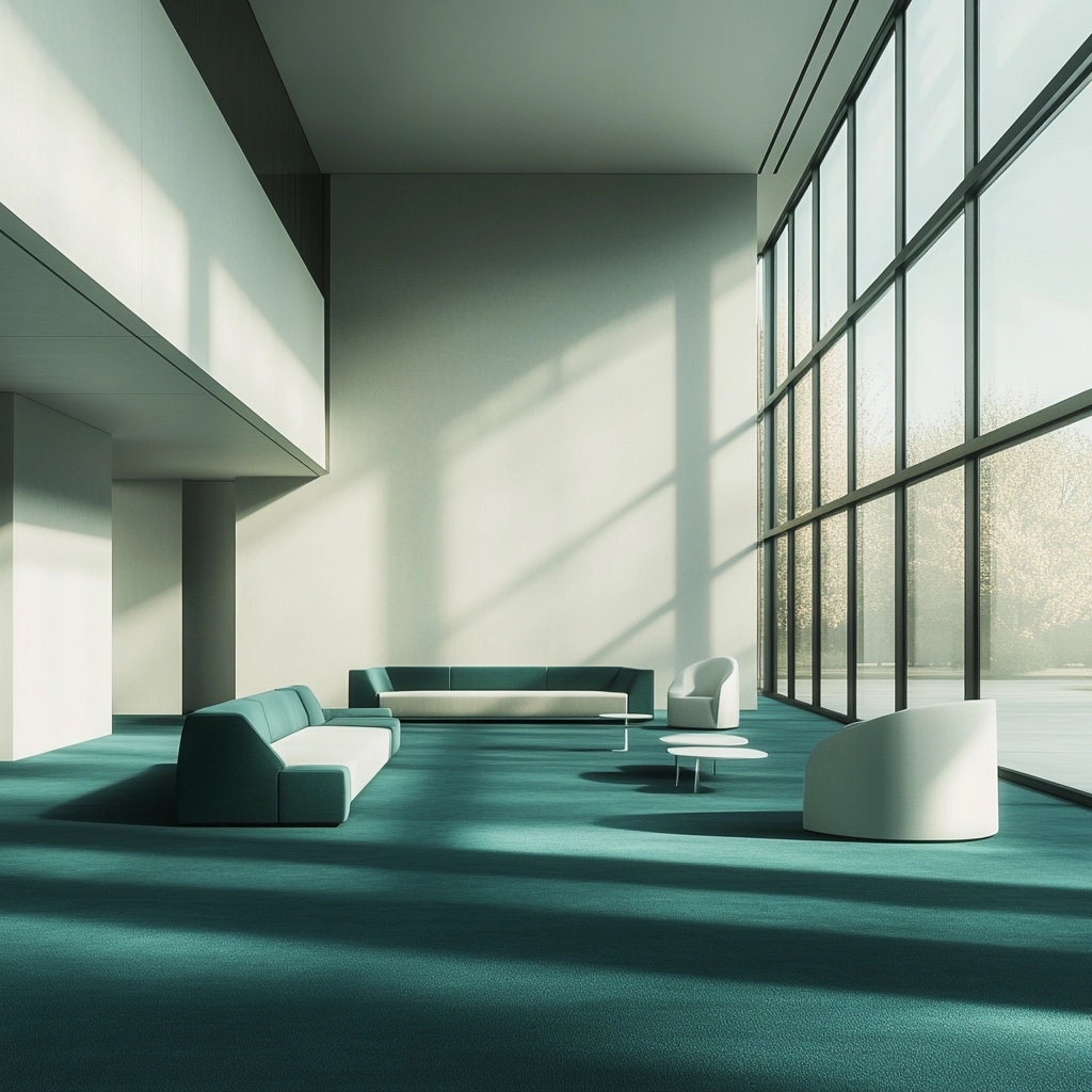 teal carpet living room 24