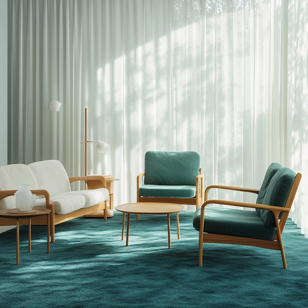 teal carpet living room 3