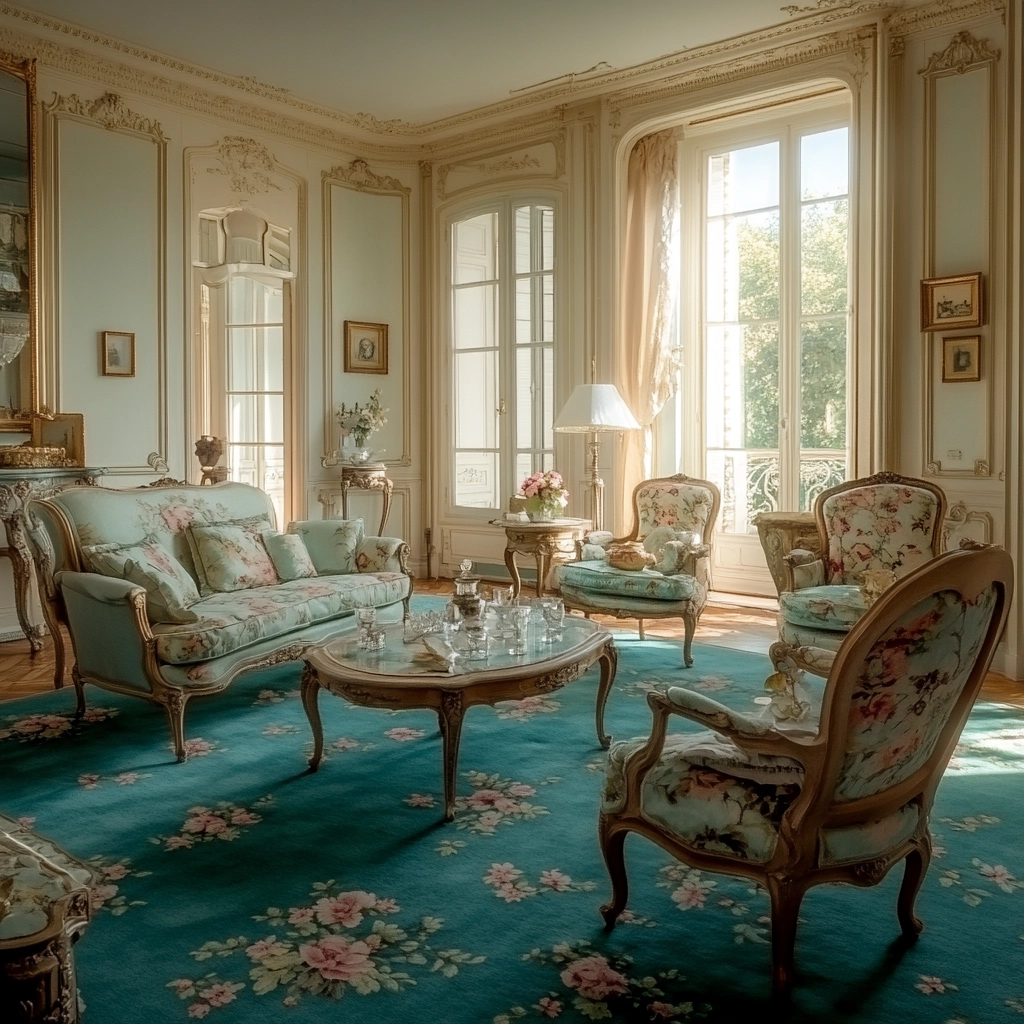 teal carpet living room 40