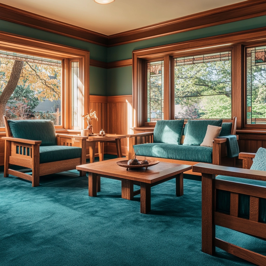 teal carpet living room 74
