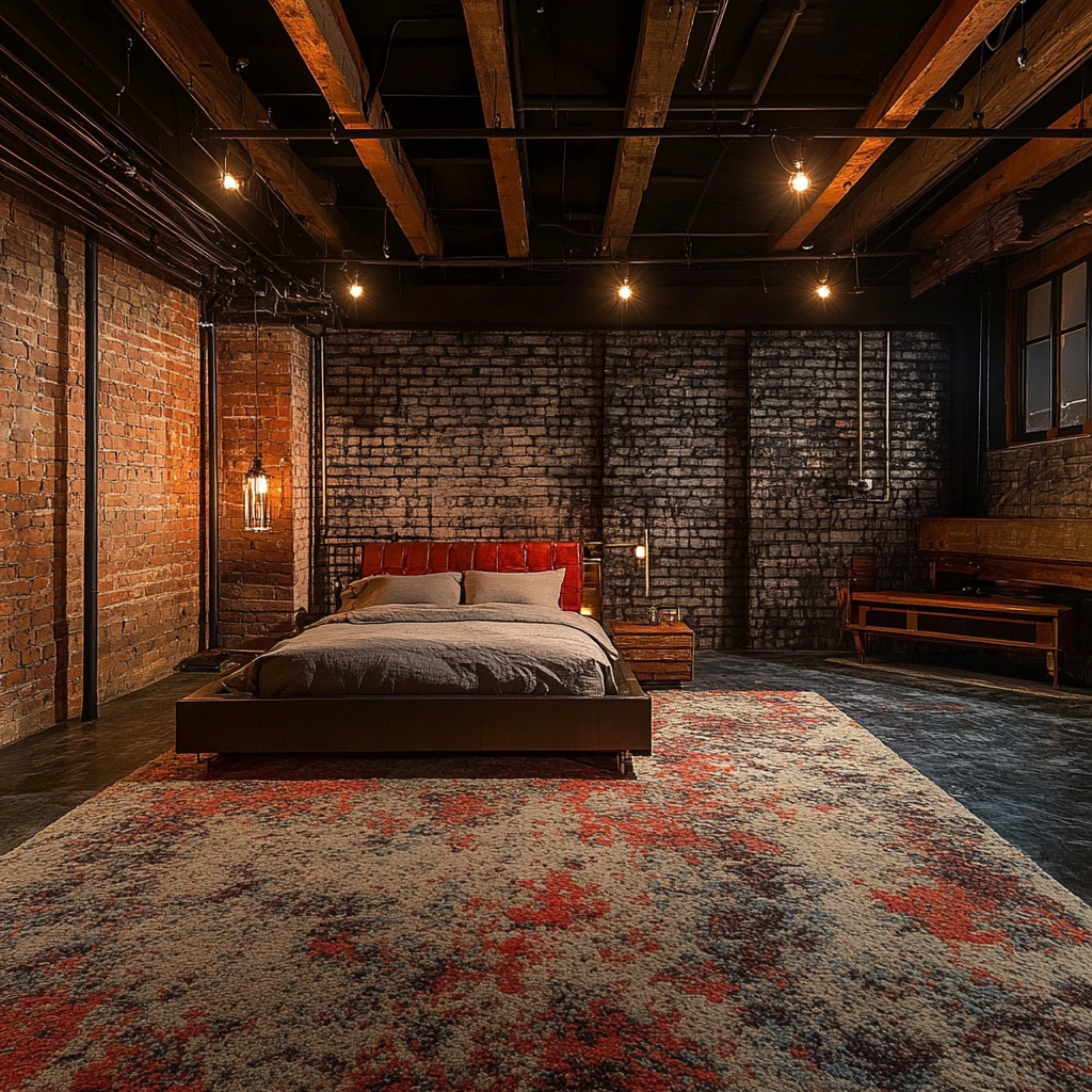 textured carpet bedroom 14