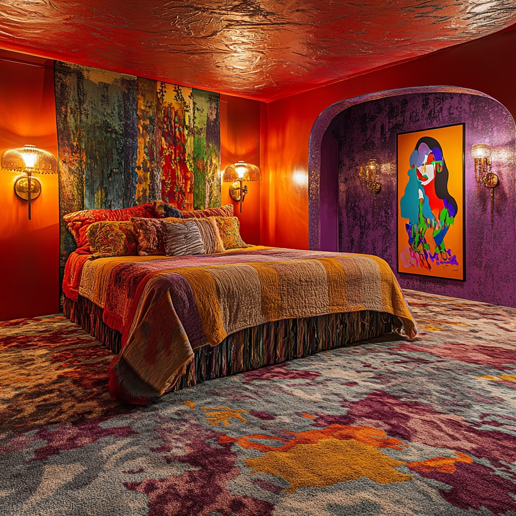 textured carpet bedroom 75