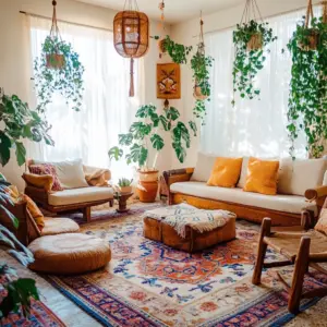 Turkish Carpet Living Room: A Journey Through Diverse Design Concepts turkish carpet living room 1