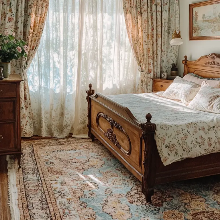 vintage bedroom rug 1
