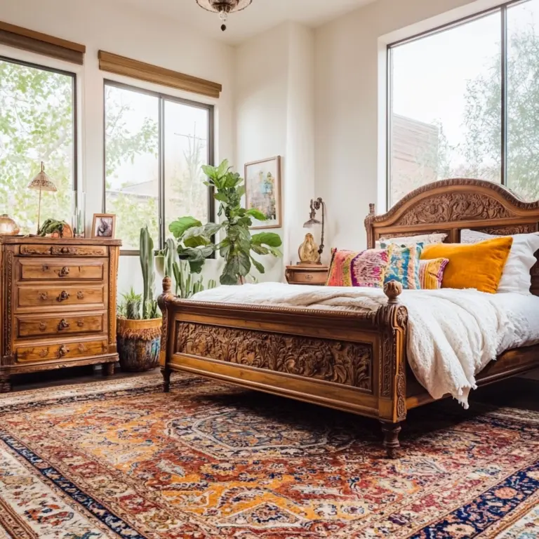 vintage carpet bedroom 1