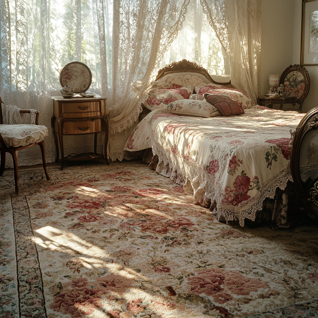 vintage carpet bedroom 13