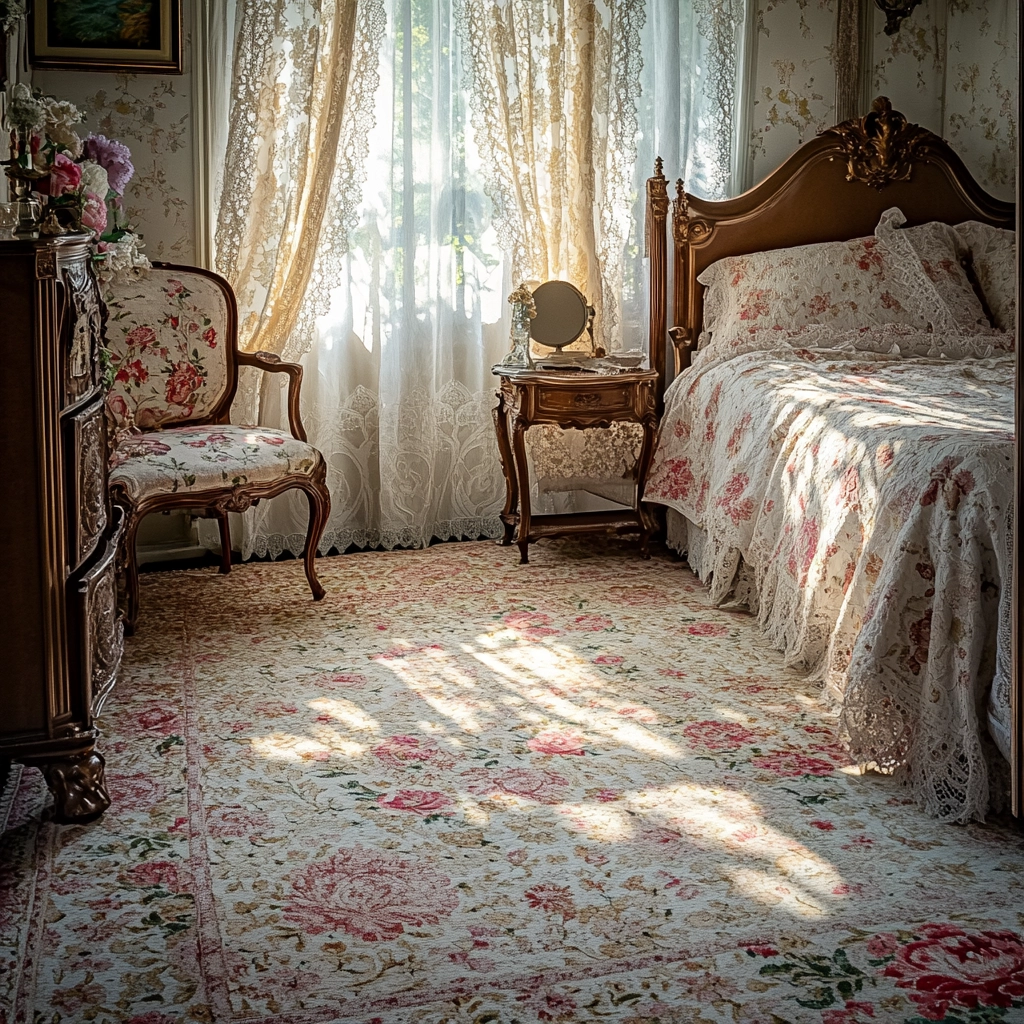 vintage carpet bedroom 15