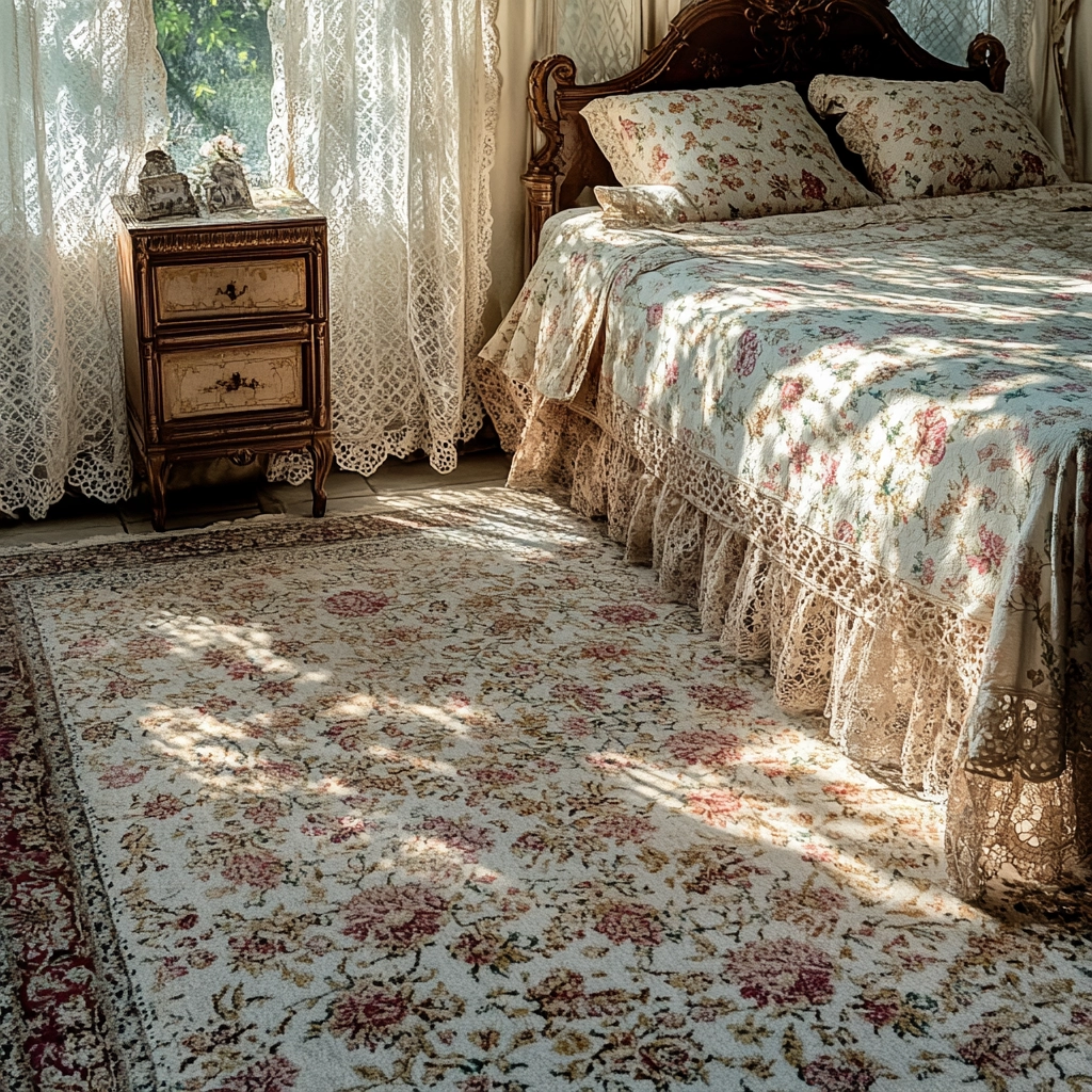 vintage carpet bedroom 16