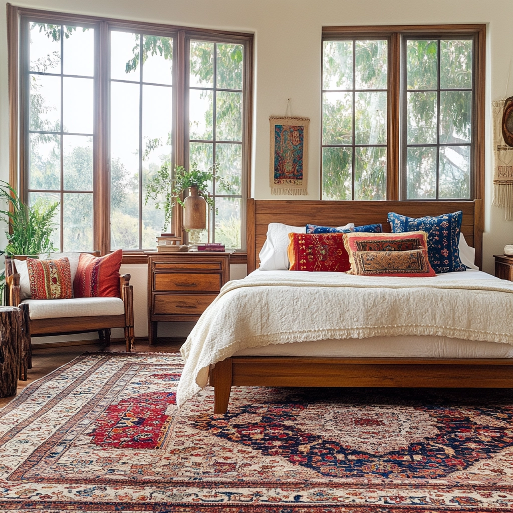 vintage carpet bedroom 2
