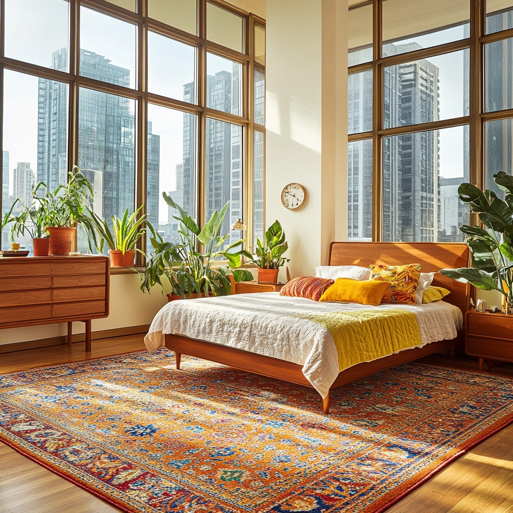 vintage carpet bedroom 21