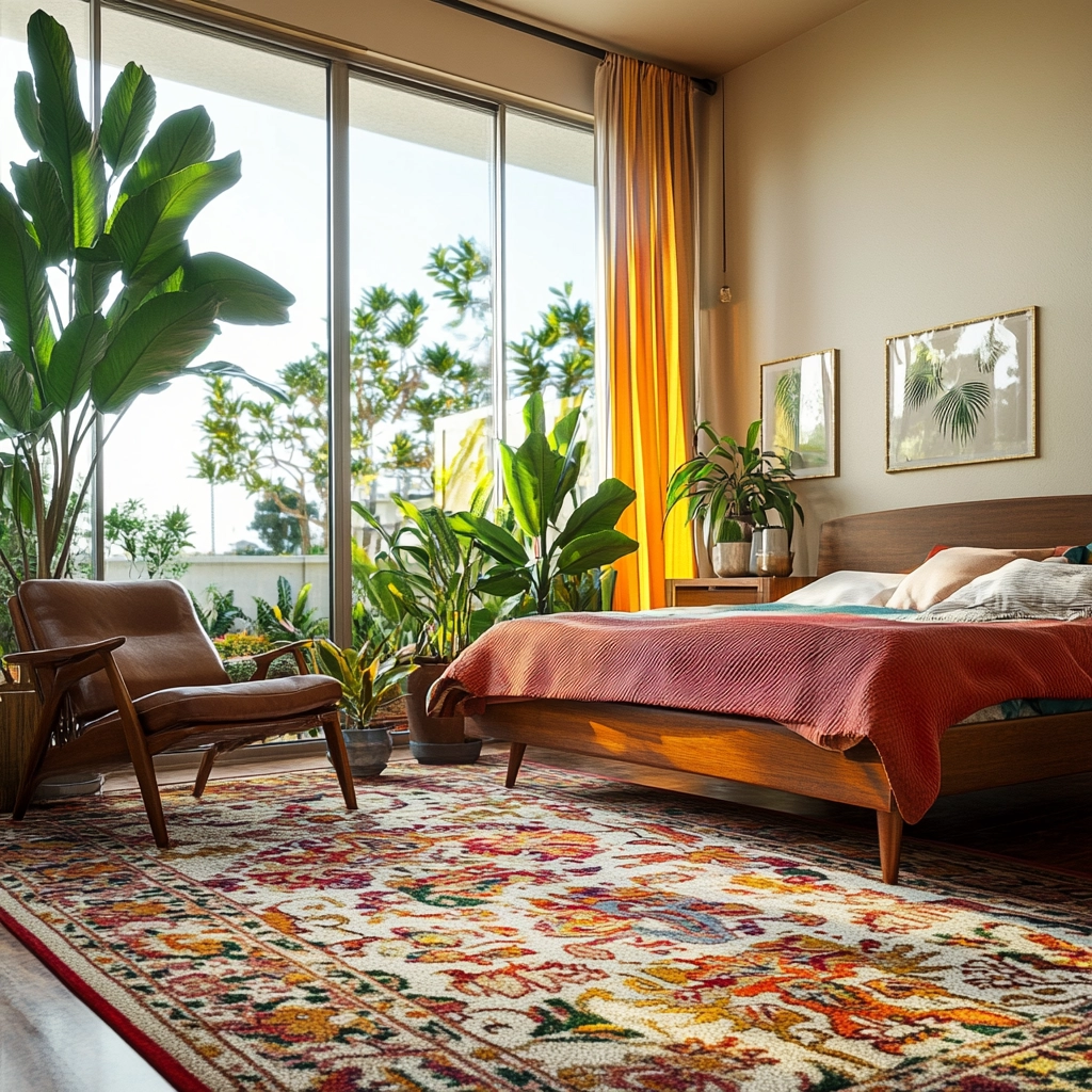 vintage carpet bedroom 22