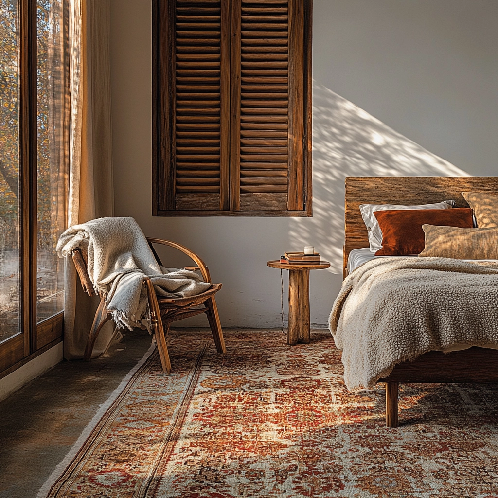 vintage carpet bedroom 30