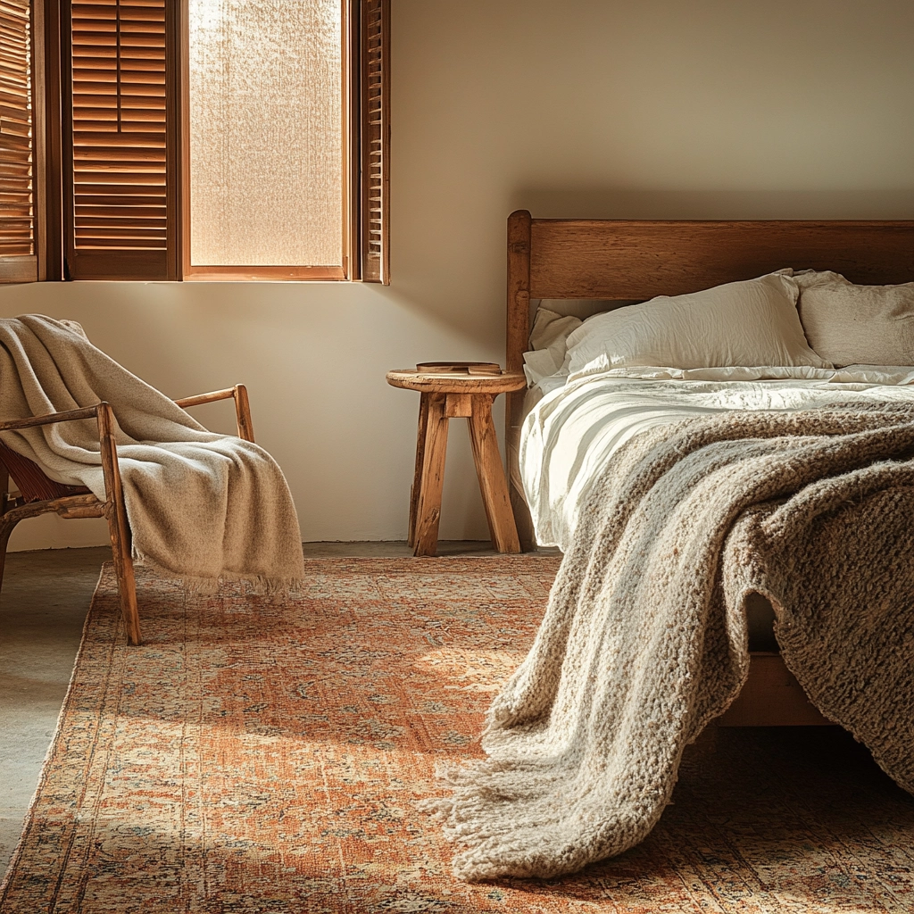 vintage carpet bedroom 31