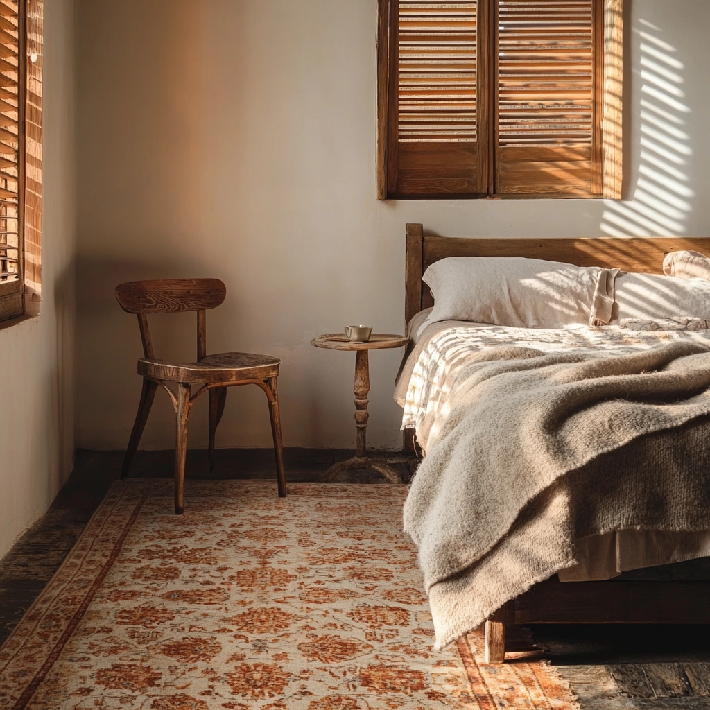 vintage carpet bedroom 32