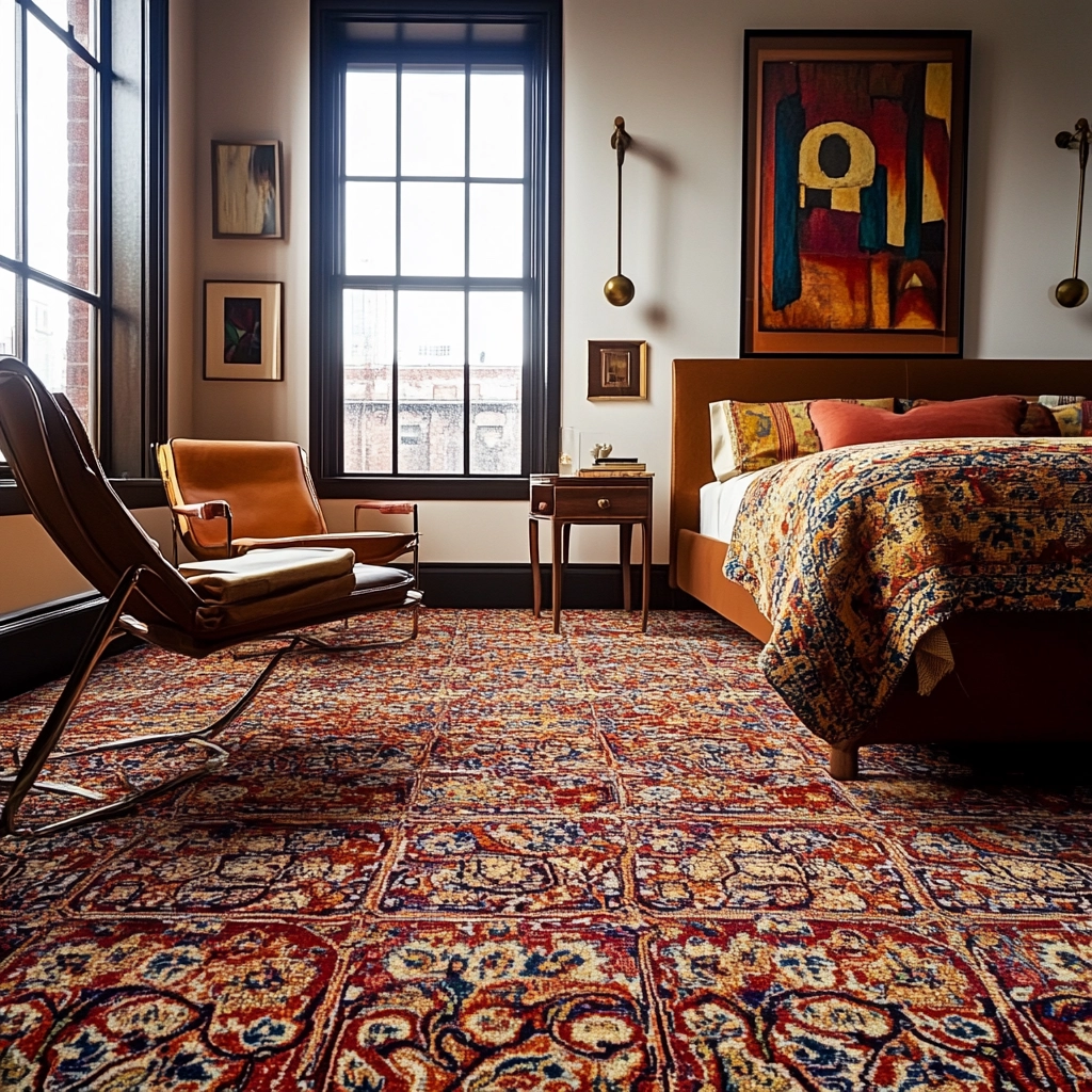vintage carpet bedroom 39