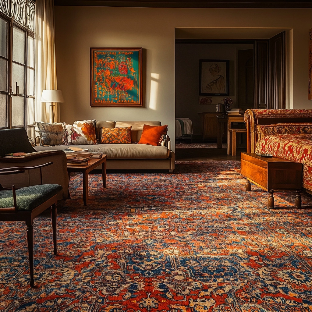 vintage carpet bedroom 40