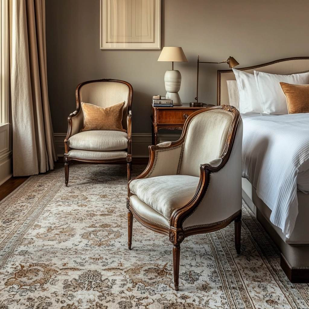 vintage carpet bedroom 43