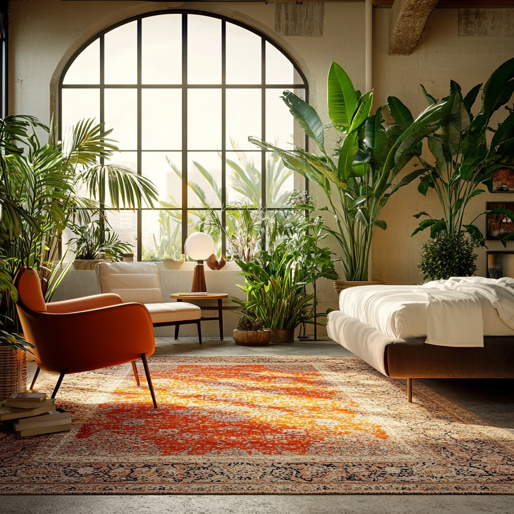 vintage carpet bedroom 49