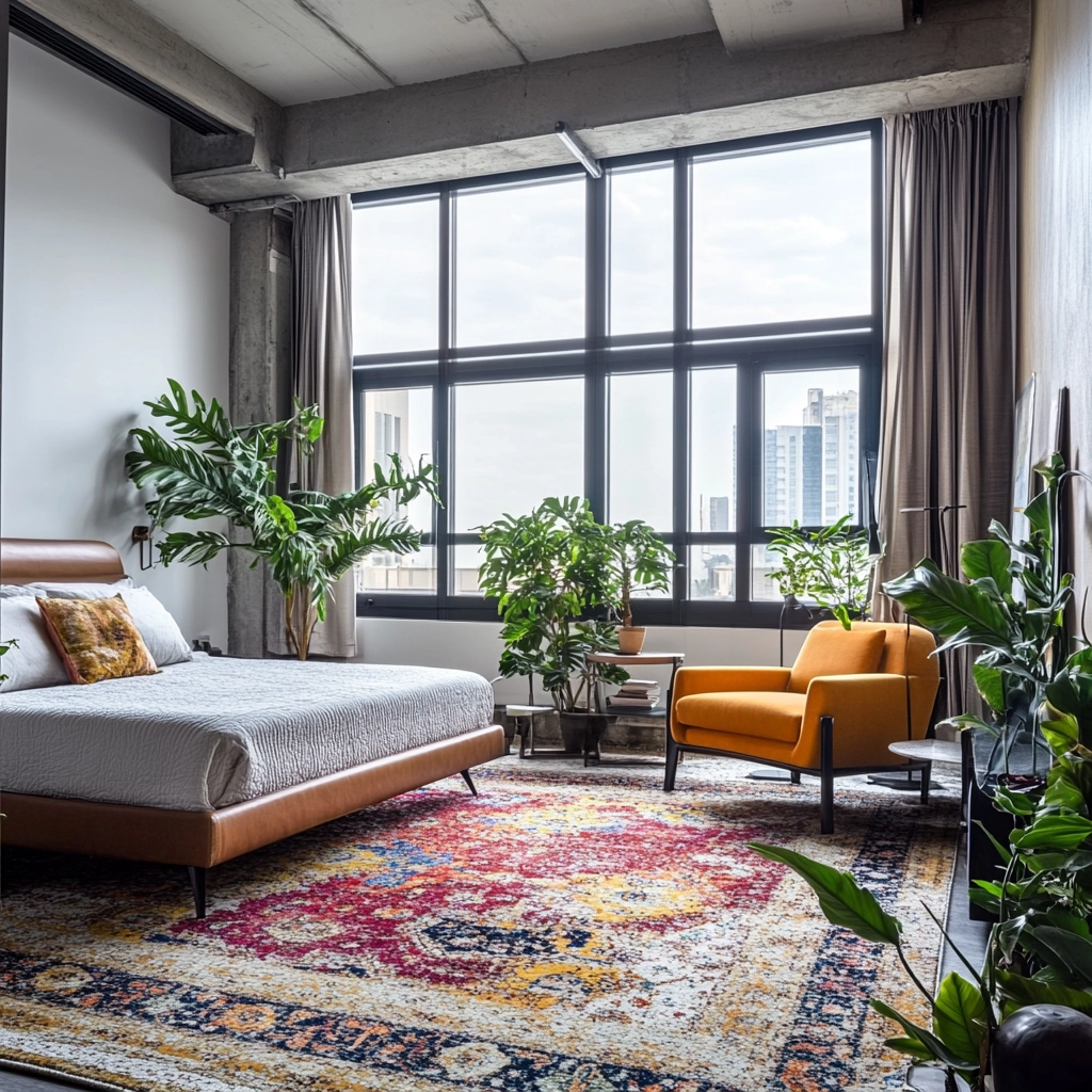 vintage carpet bedroom 50