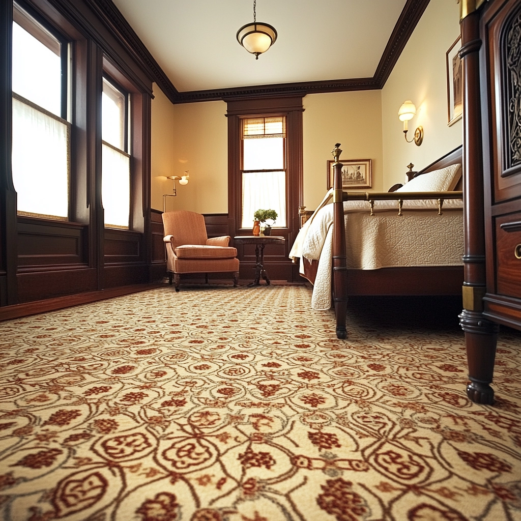 vintage carpet bedroom 54