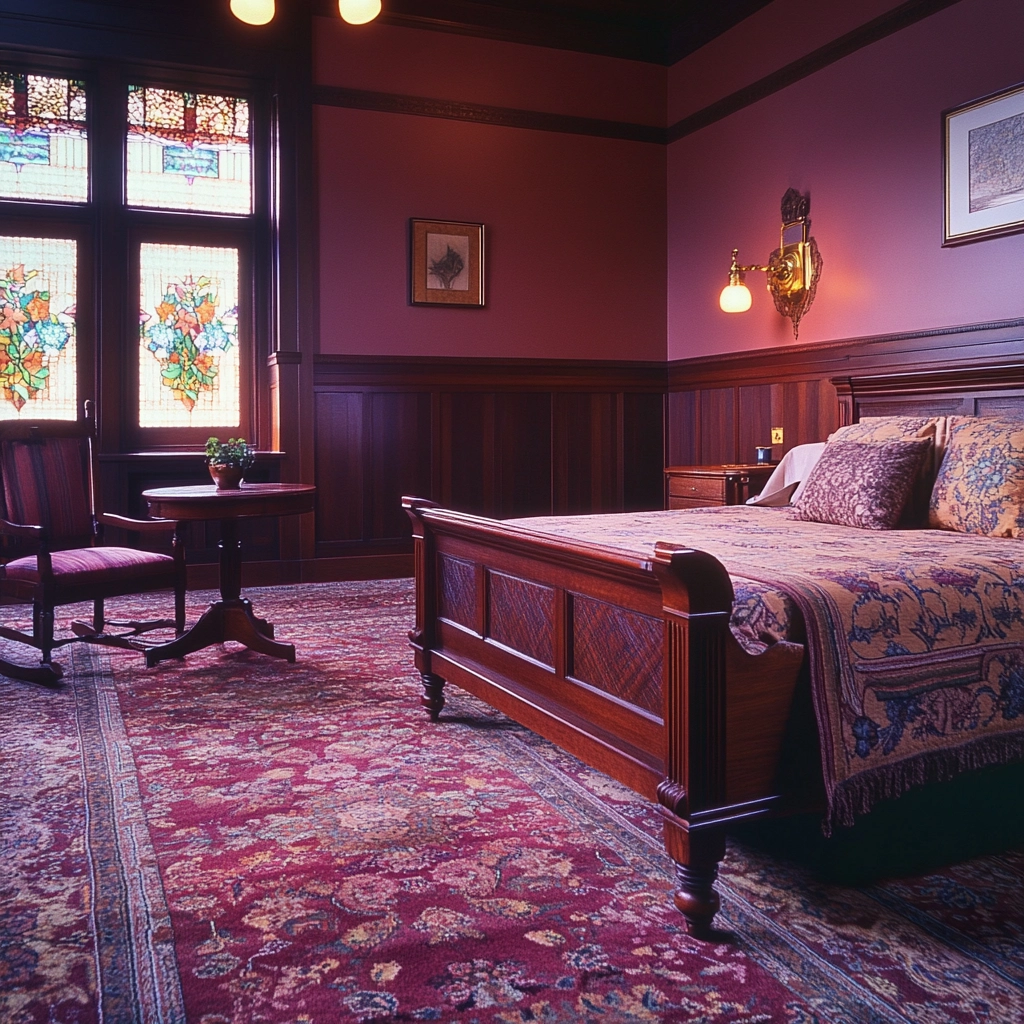 vintage carpet bedroom 56
