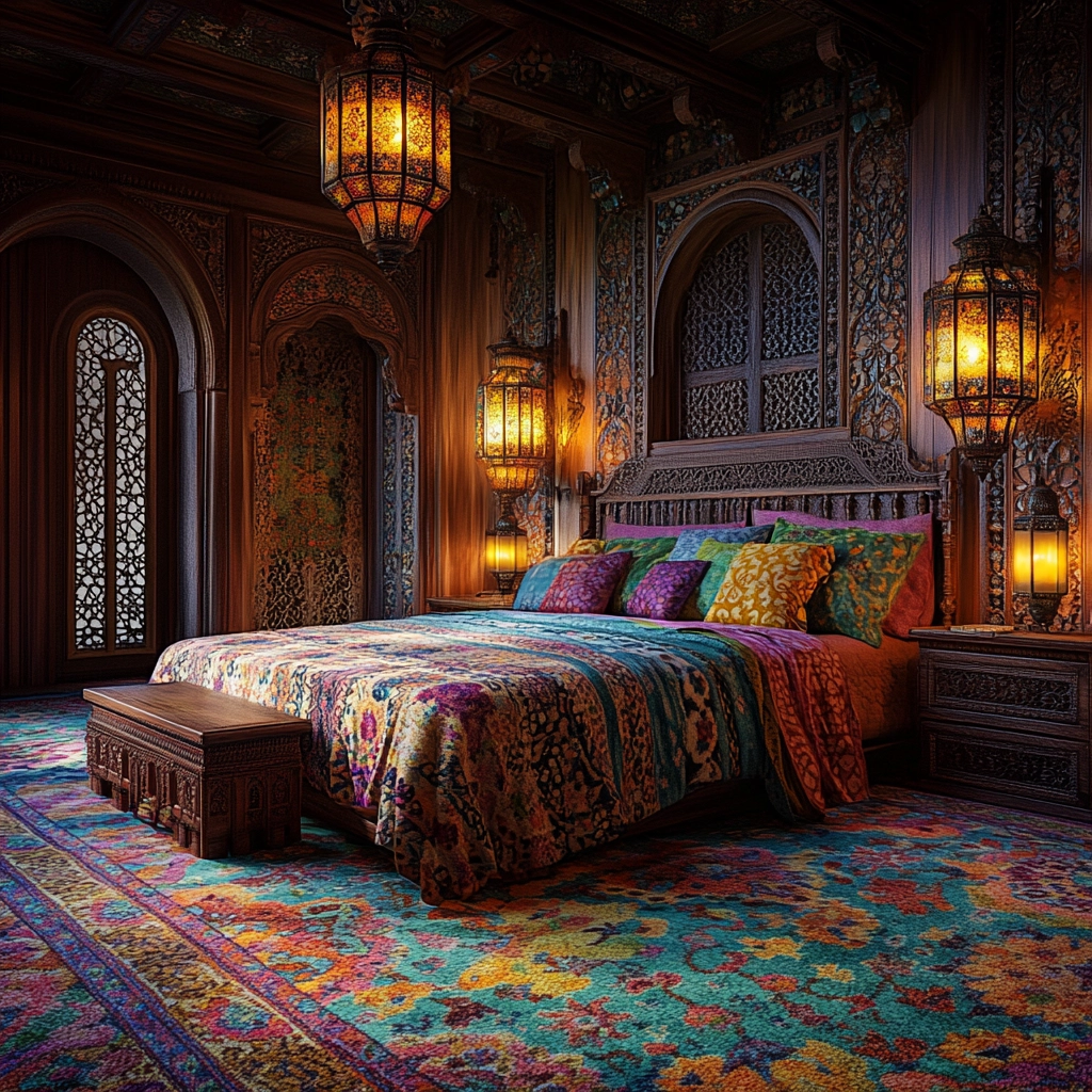 vintage carpet bedroom 62