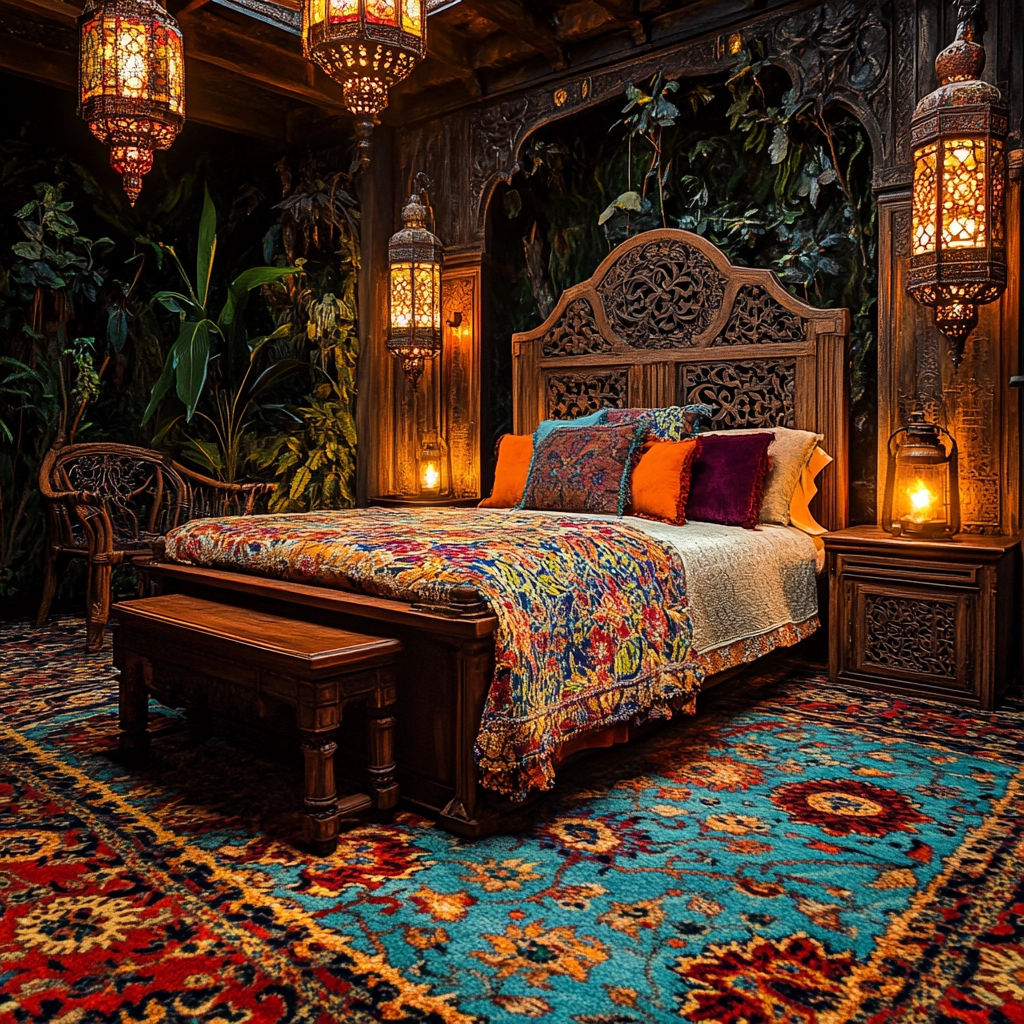 vintage carpet bedroom 63