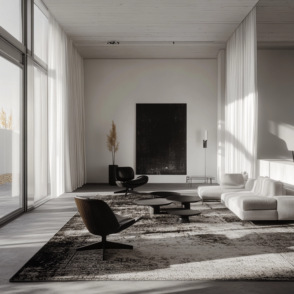 vintage carpet living room 38