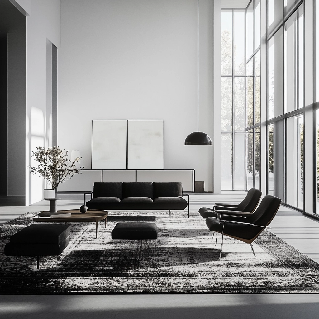 vintage carpet living room 39