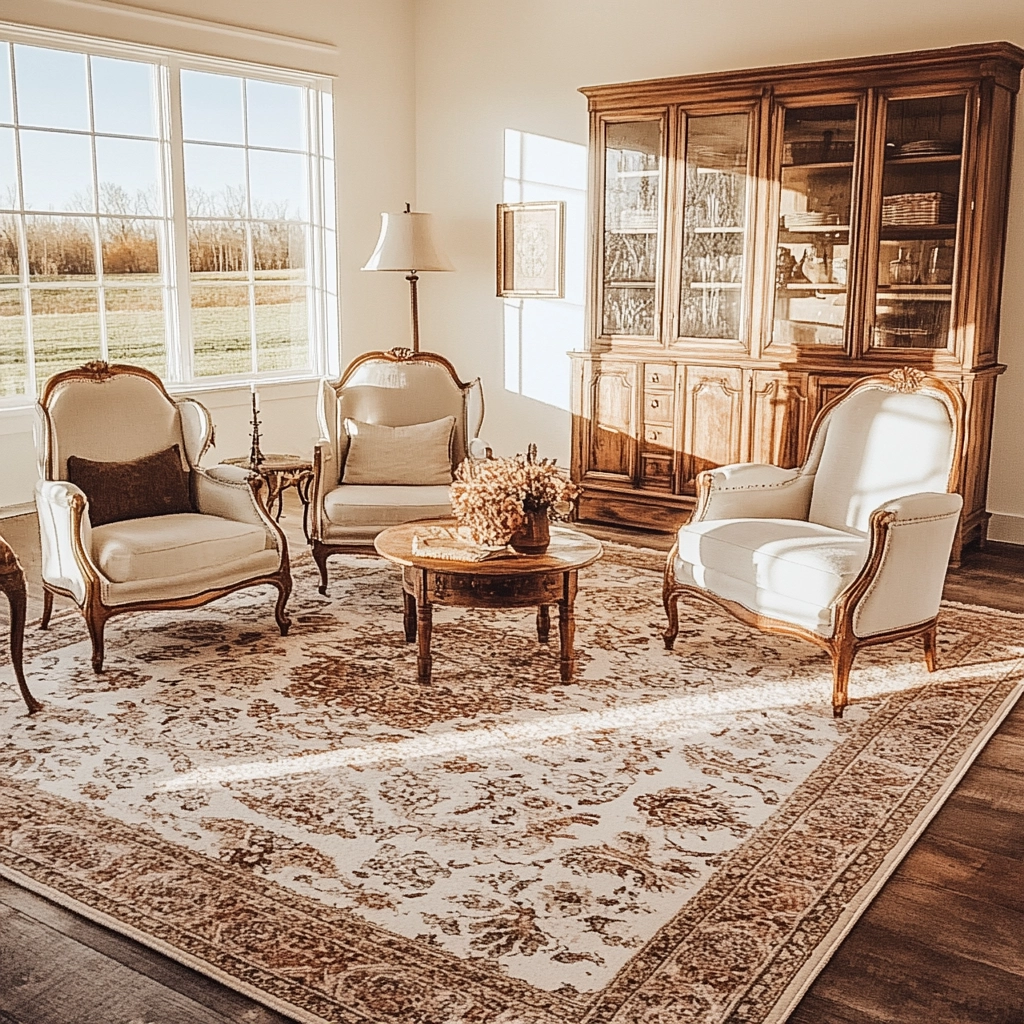 vintage carpet living room 60