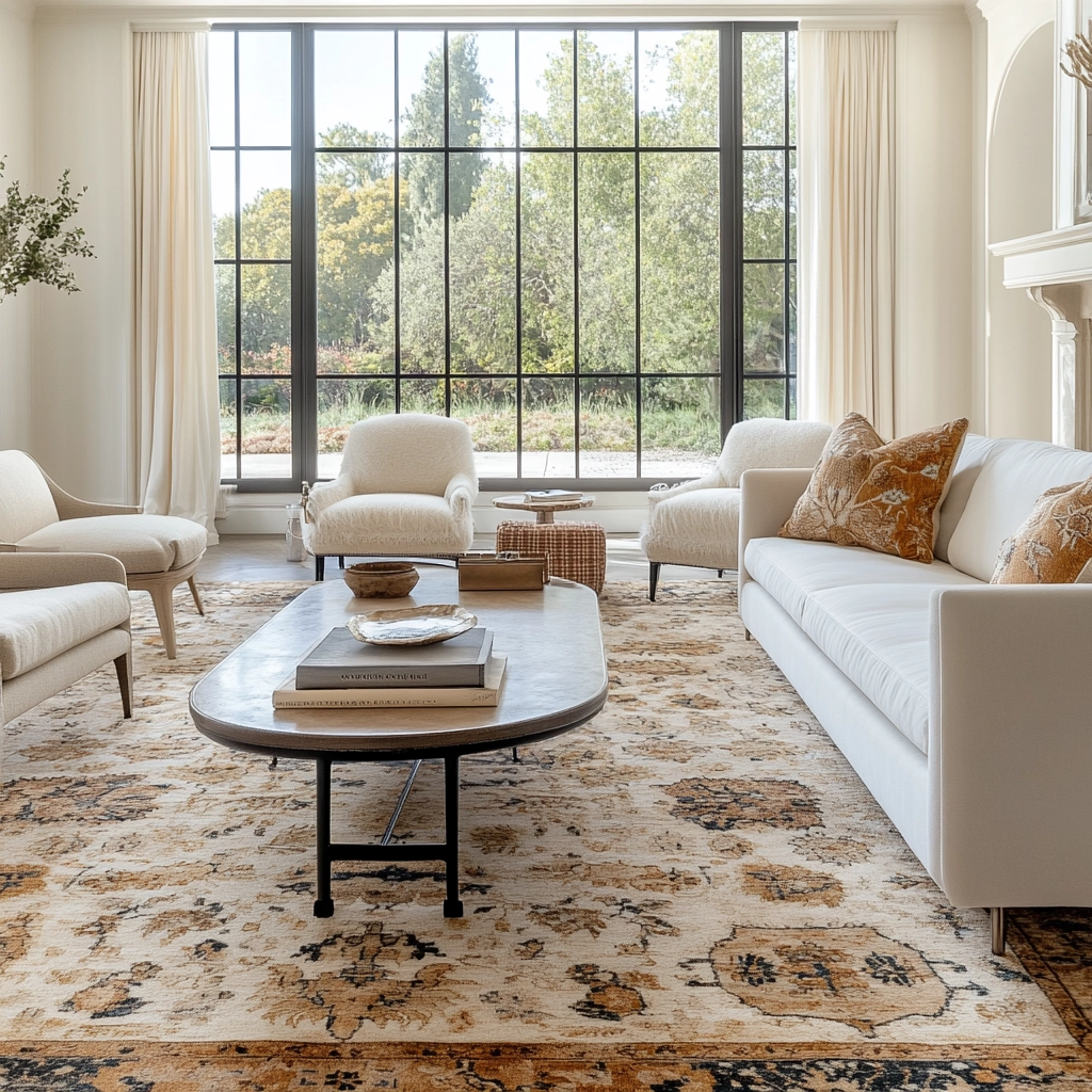 vintage carpet living room 80
