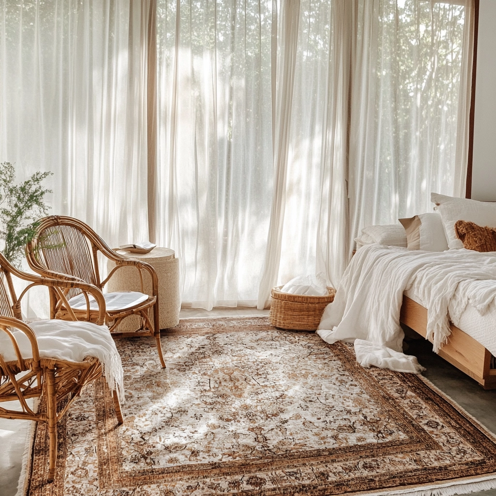 vintage rug bedroom 2