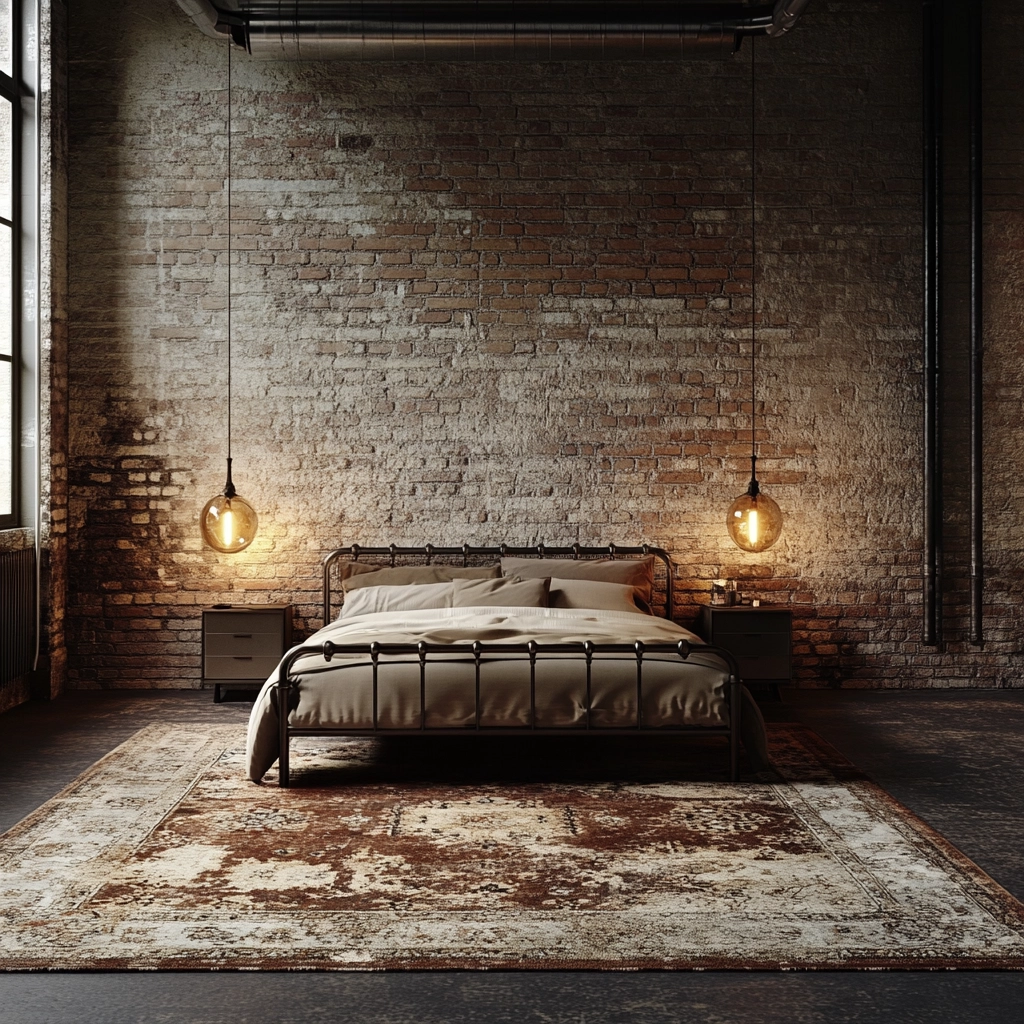vintage rug bedroom 20