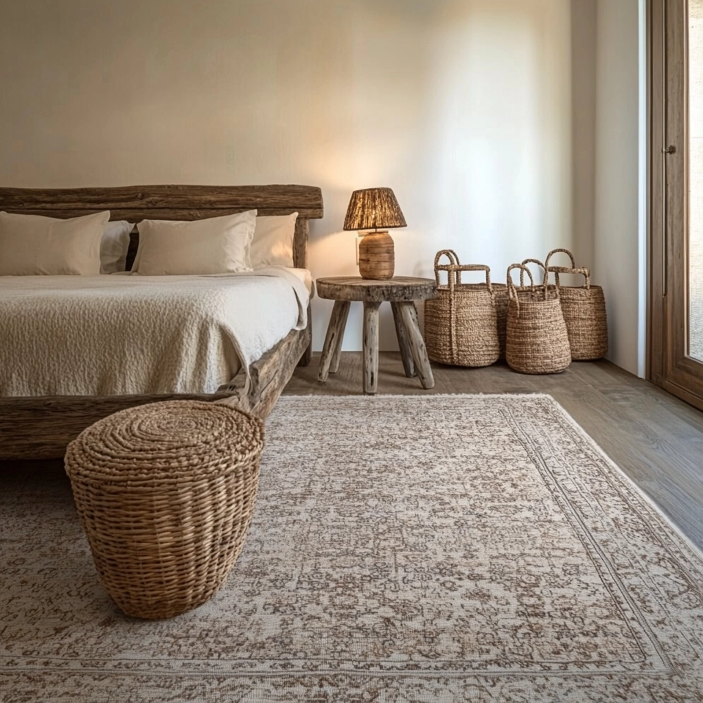 vintage rug bedroom 22