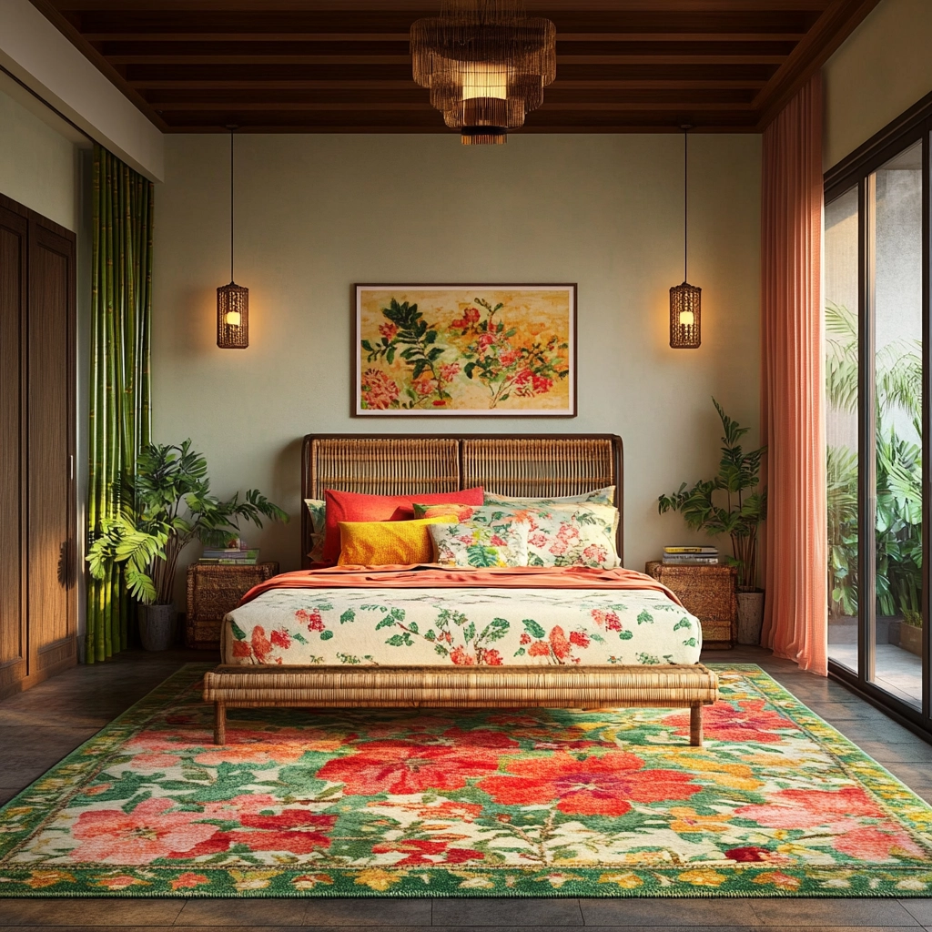 vintage rug bedroom 28