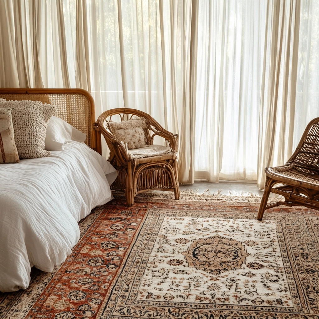 vintage rug bedroom 3
