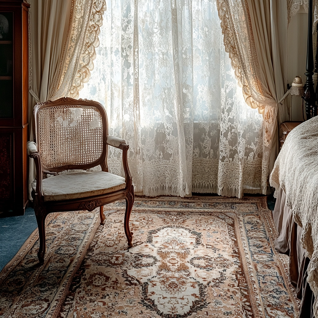 vintage rug bedroom 33