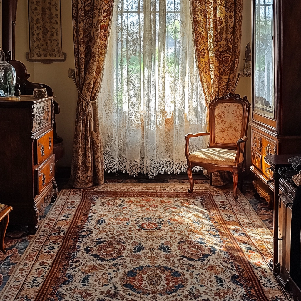 vintage rug bedroom 34