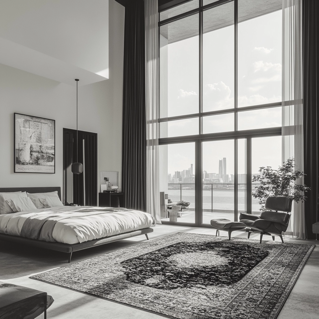vintage rug bedroom 39