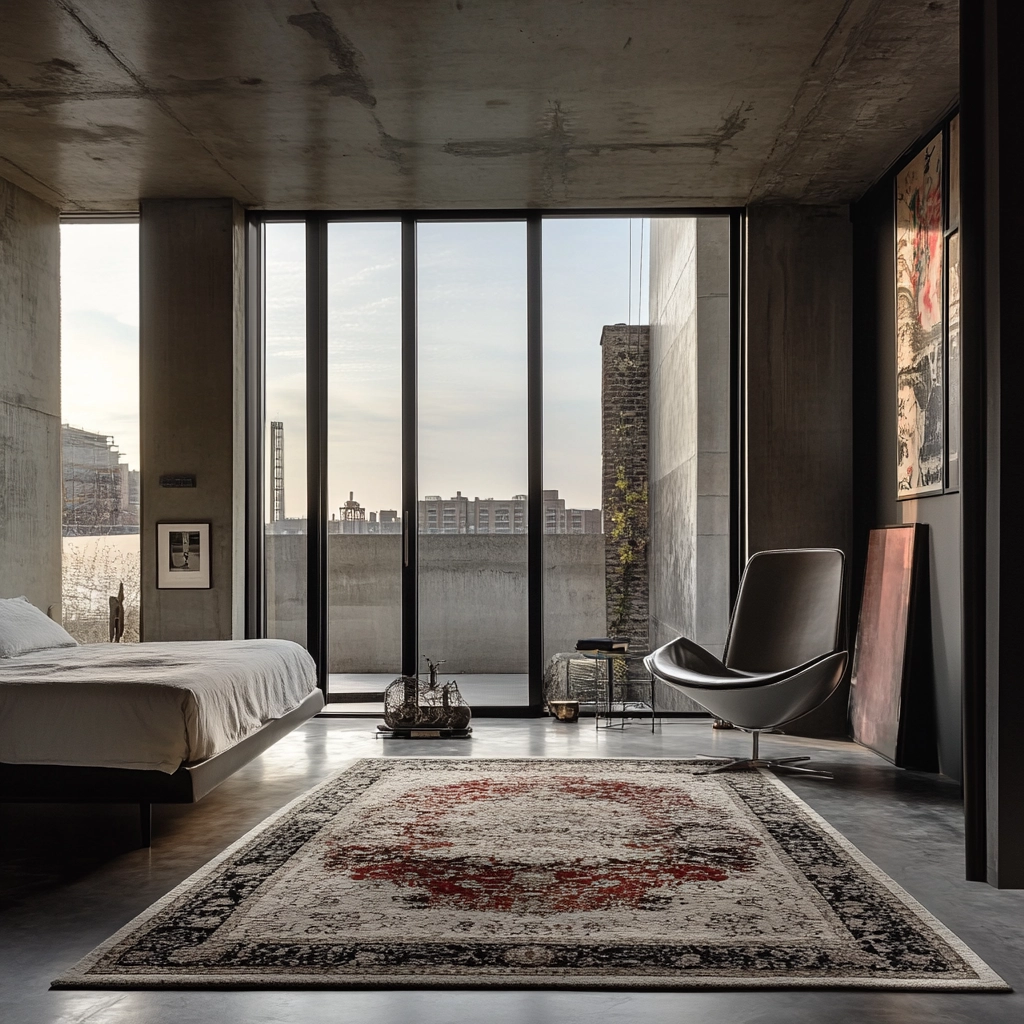 vintage rug bedroom 40