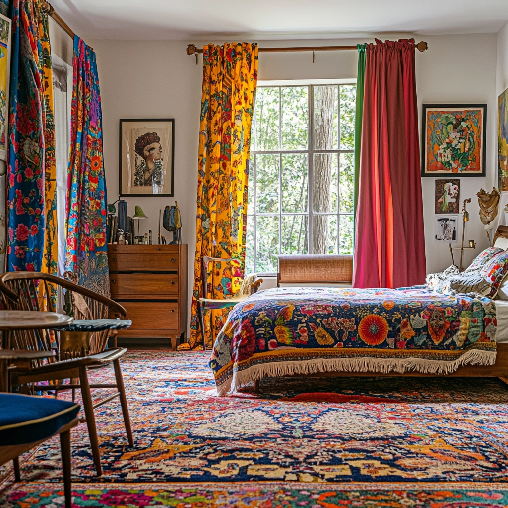 vintage rug bedroom 46