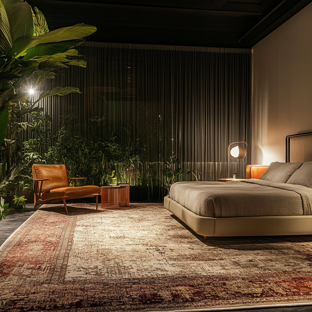vintage rug bedroom 49
